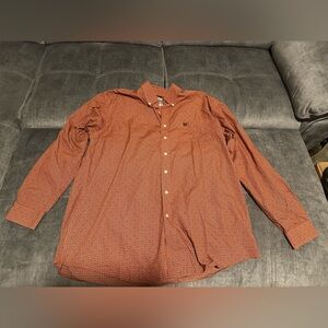 Cinch men’s long sleeve button up shirt